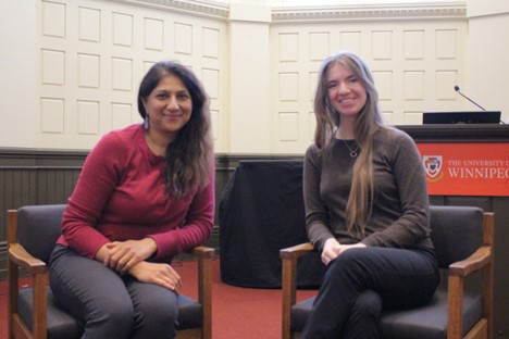 Saira Rahman and Collegiate student Ayla Embury-Hyatt