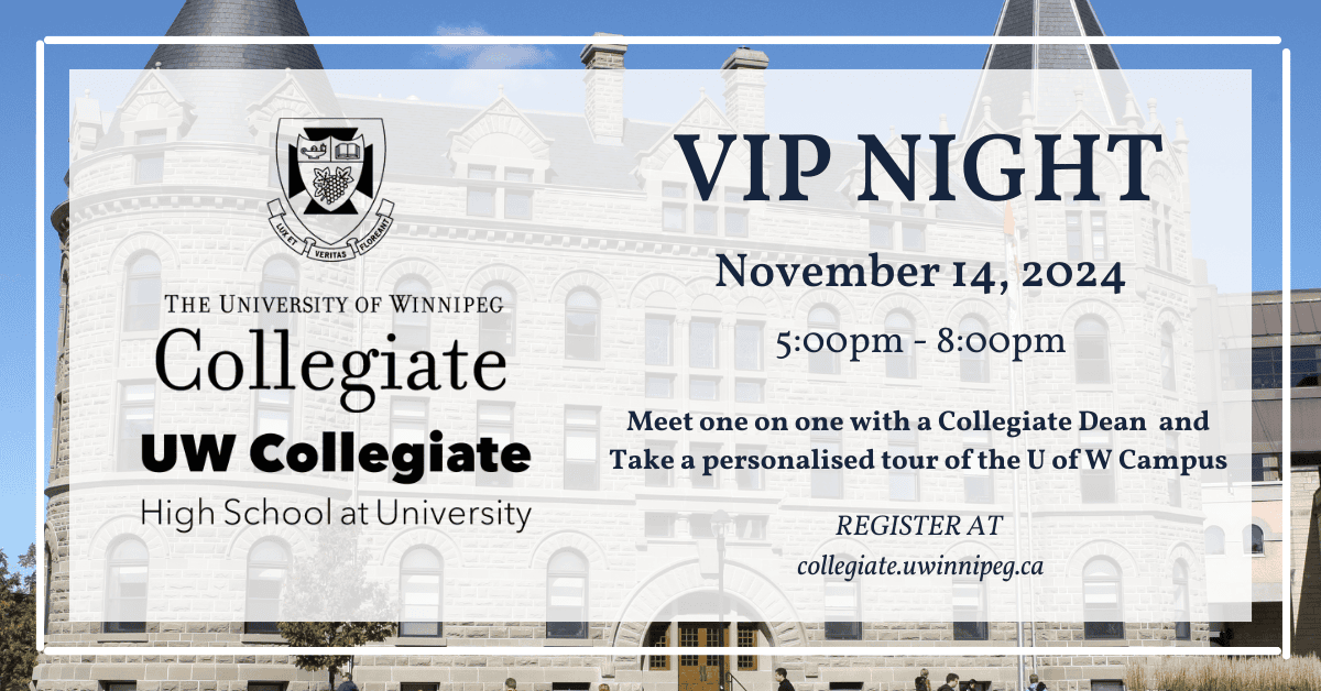 The Collegiate VIP Night. November 14, 2024. 5:00 - 8:00 PM